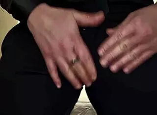 Stepmom's Bedroom Handjob Longest Ever Black Dress Wet Cock Explosion