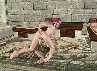 Beautiful Shemale Fingers Her Ass Doggy Style In 3D Hentai Cartoon