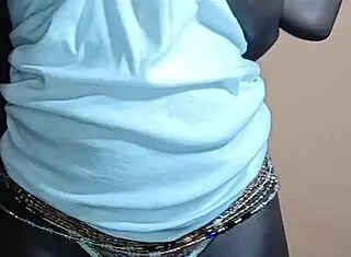 ebony teen sneaks into bedroom midnight craving tight pussy ride
