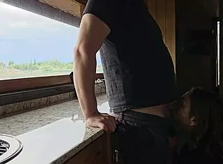 Mountain Fuck with Lover Ends in Deep Creampie