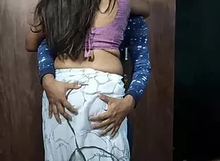 sister-in-law's tight saree tempts naughty brother-in-law into creampie missionary pounding