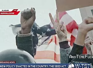 Kinky Asian Teacher's Patriotic Pussy Rides Cowgirl Free Use!
