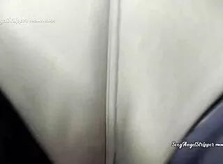 sexy fitness latina squirts hard in yoga shorts post workout
