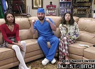 solana spits doc's load then gets pov missionary fuck