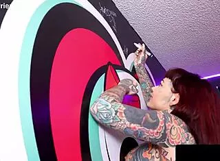 TIGER LILLY'S TATTOOED BODY PERFECT FOR FUCKING RIDING CUMSHOTS AND FOOTJOB FETISH