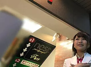 chubby japanese idol offers bukkake backstage at akiba event