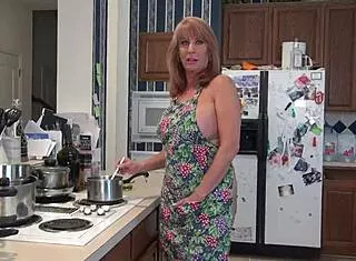 mature housewife raehart turns kitchen into pure pleasure oh yes!!