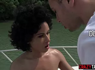 Stacy Bloom Sucks Then Takes Hardcore Anal On Buddy's Boat
