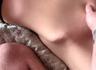 Blonde pounded doggy till cum explodes on her