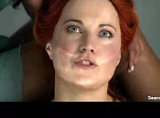 lucy lawless and katrina law topless big tits in spartacus nude celebrity scenes