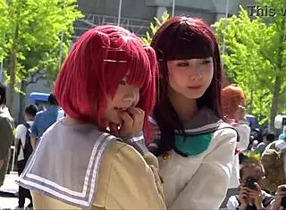 Love Live Sunshine Cosplay Girls Pose In Sexy Costumes Closeup