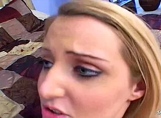 blonde teens overwhelmed by first strap-on anal lesbian bliss