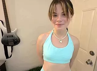 Lola Valentine Stretched Wide After Gym by Danny Dirt