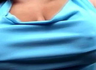 Busty Ebony Slowly Strips Clothes Off Teasing