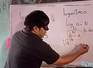 Asian Student Teases Japanese Teacher with Erotic Math Roleplay Seduction