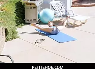 petite lily glee craves fitness instructor's monster cock!