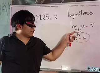 Asian Student Teases Japanese Teacher with Erotic Math Roleplay Seduction