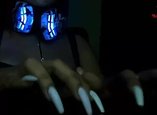 alice our latina milf relaxes us with asmr keyboard hand sounds
