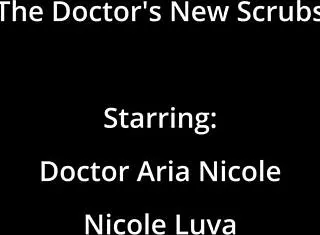 Doctor tickles nicole luva feet in latex hospital fetish
