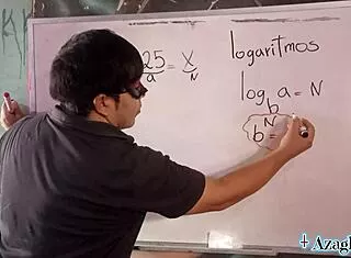 Asian Student Teases Japanese Teacher with Erotic Math Roleplay Seduction