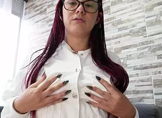 Teacher craves dumping milk all over my full breasts