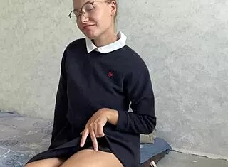 Young Teacher's Public Squirt Orgasm Shocks Outdoors