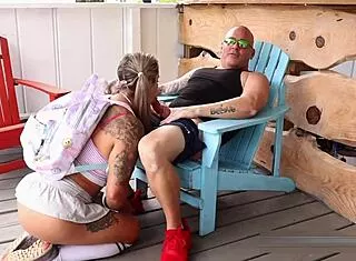 mommy's fat curvy tits n big cock suckin all family taboo beach style ugh