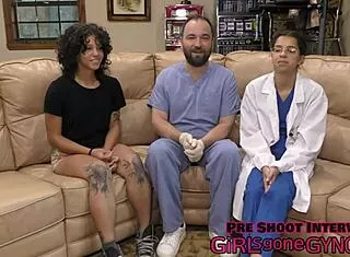Doctor tickles nicole luva feet in latex hospital fetish