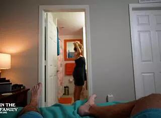 stepmom's bikini on vacation got me hard, she jerked me off till cum. aitsf240908 scene 3