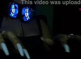 alice our latina milf relaxes us with asmr keyboard hand sounds