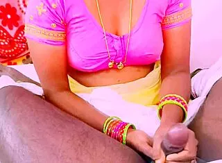 sexy village housewife fucks father-in-law with dirty telugu talk