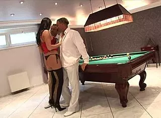 Mandy Bright milf takes two cocks deep