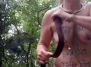 i chained my forest slave for humiliation belt whipping 2025!