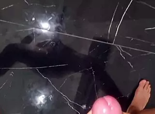 Homemade big cock handjobs explode cum with passionate moans!