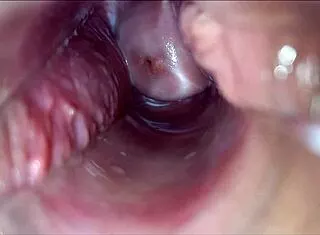 Pulsating vagina orgasm throbs intensely with speculum view
