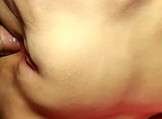 her fat shaved pussy gets handjob tease closeup double toy penetration fuckdoll