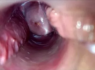 Pulsating vagina orgasm throbs intensely with speculum view