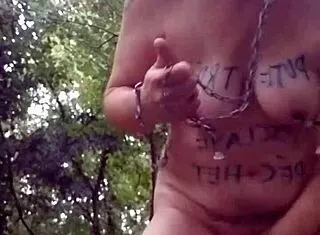 i chained my forest slave for humiliation belt whipping 2025!