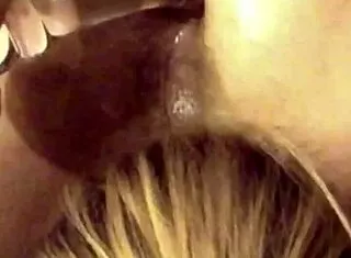 blonde milf pegs guy's ass with toys stallion milker s5