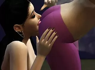Lesbians Lick Pussy In Public Toilet Sims 4