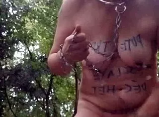 i chained my forest slave for humiliation belt whipping 2025!