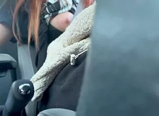 Italian Big Tits Milf Artemisia Love Flashes Boobs While Driving!