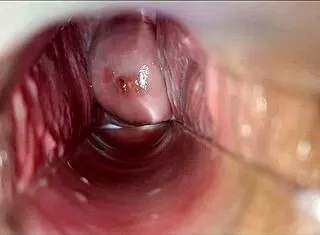 Pulsating vagina orgasm throbs intensely with speculum view
