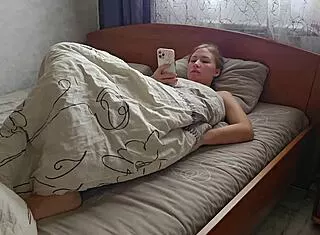 Wet wife squirts hard masturbating to homemade porn orgasm watch