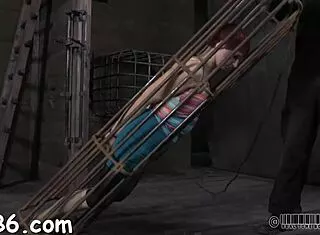 ready to watch stormy caning punish this bound bdsm slut??