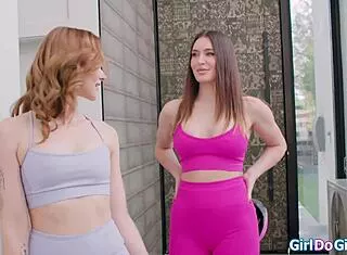 best friend licks shaved pussy fingers clit outdoors