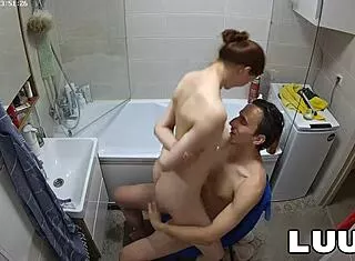 luuv's real amateur couple foxy and esteban bareback shower sex voyeur debut shaved