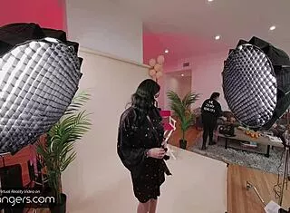 Anissa Kate's Busty Brunette Body Bounces in VR Girl of the Month Bang