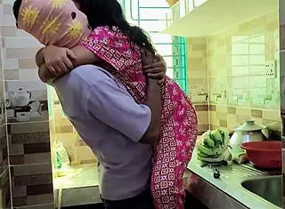 Desi Anita bhabhi kitchen pounded hard by horny stud
