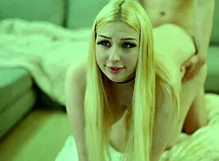 Enthusiastic girlfriend's creampie fills her tight curves perfectly